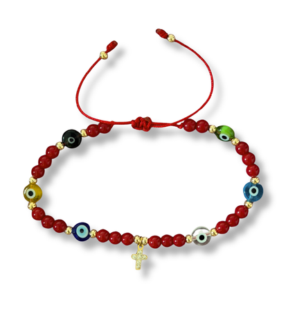 Pulsera Ajustable de Hilo Roja