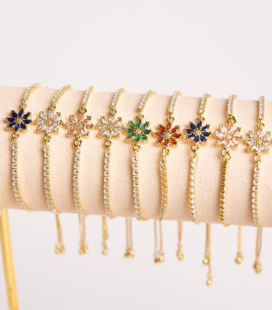 Pulsera Flor Ajustable
