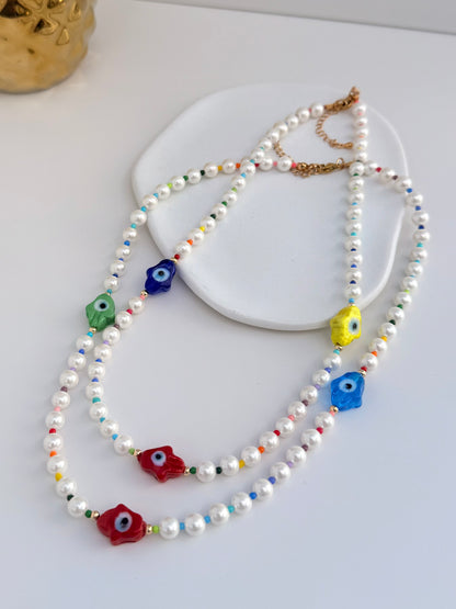Collares Perlas de Rio con Ceramica