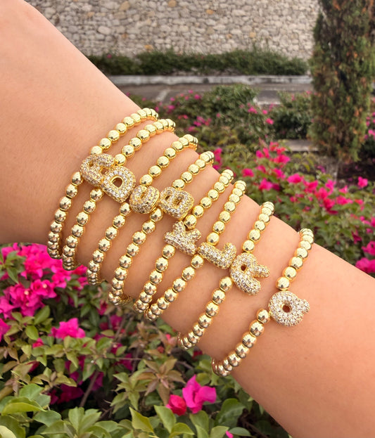 Pulsera Elásticas Iniciales Con Circonias