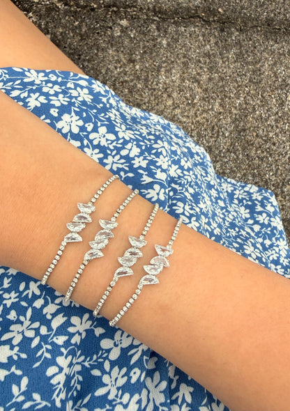 Pulsera Mariposa Plateada