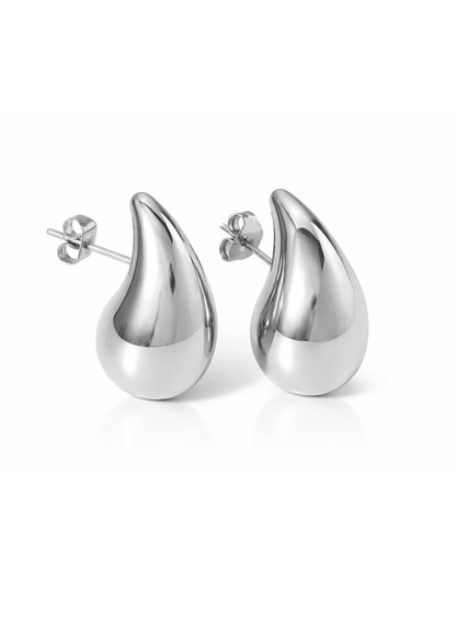 Aretes de gotita acero inoxidable