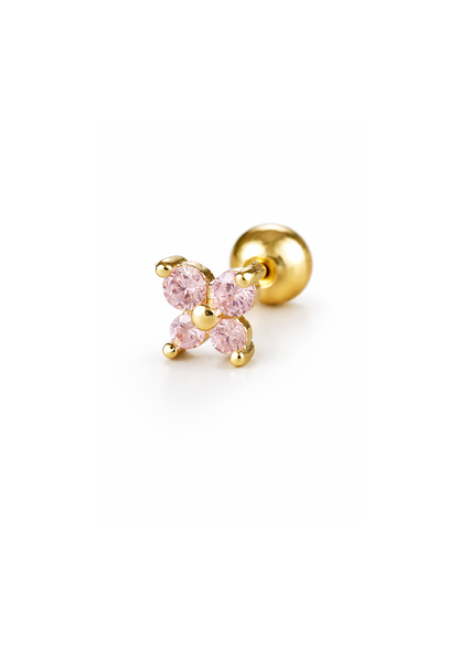 Pierceing flores acero inoxidable