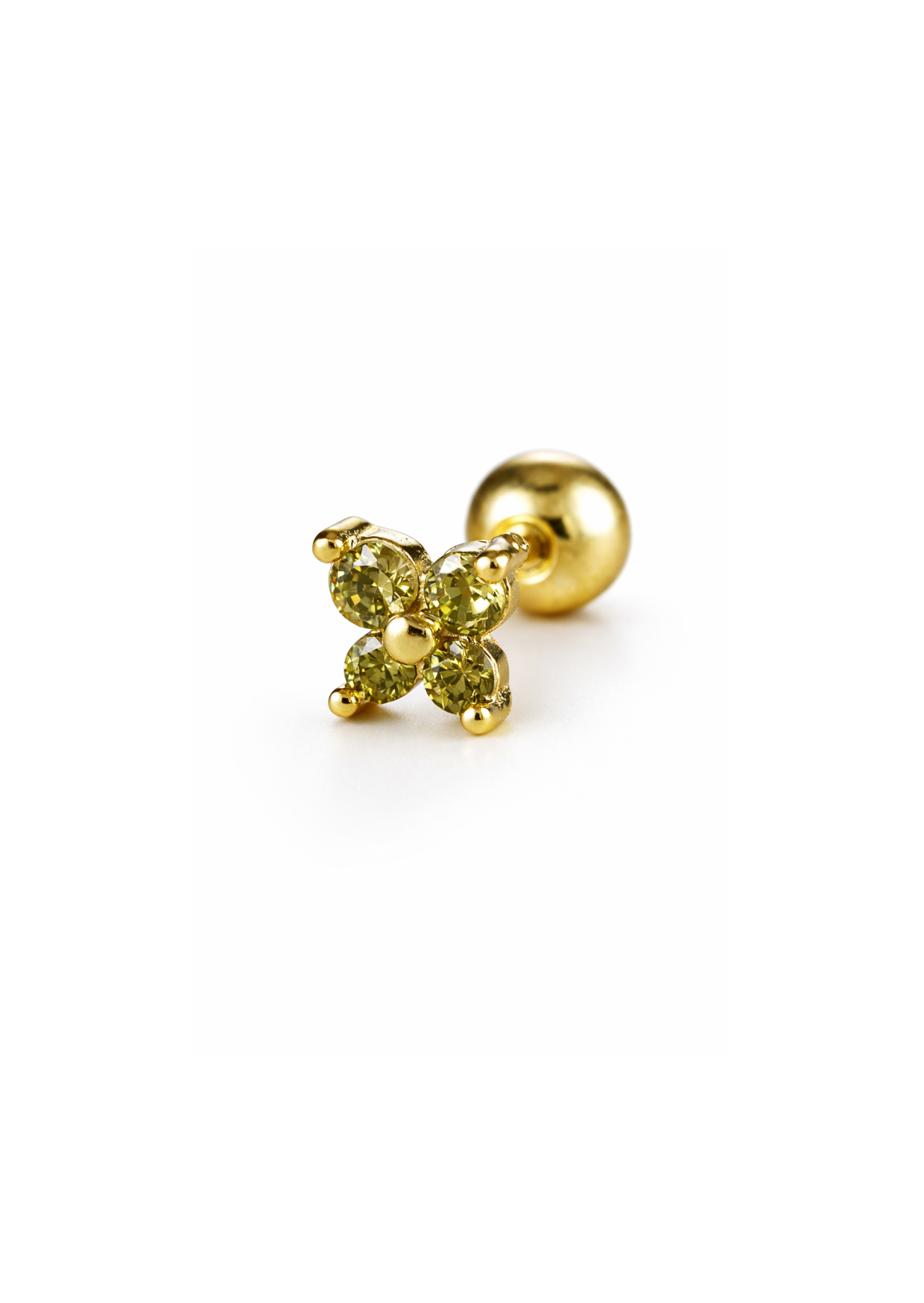 Pierceing flores acero inoxidable