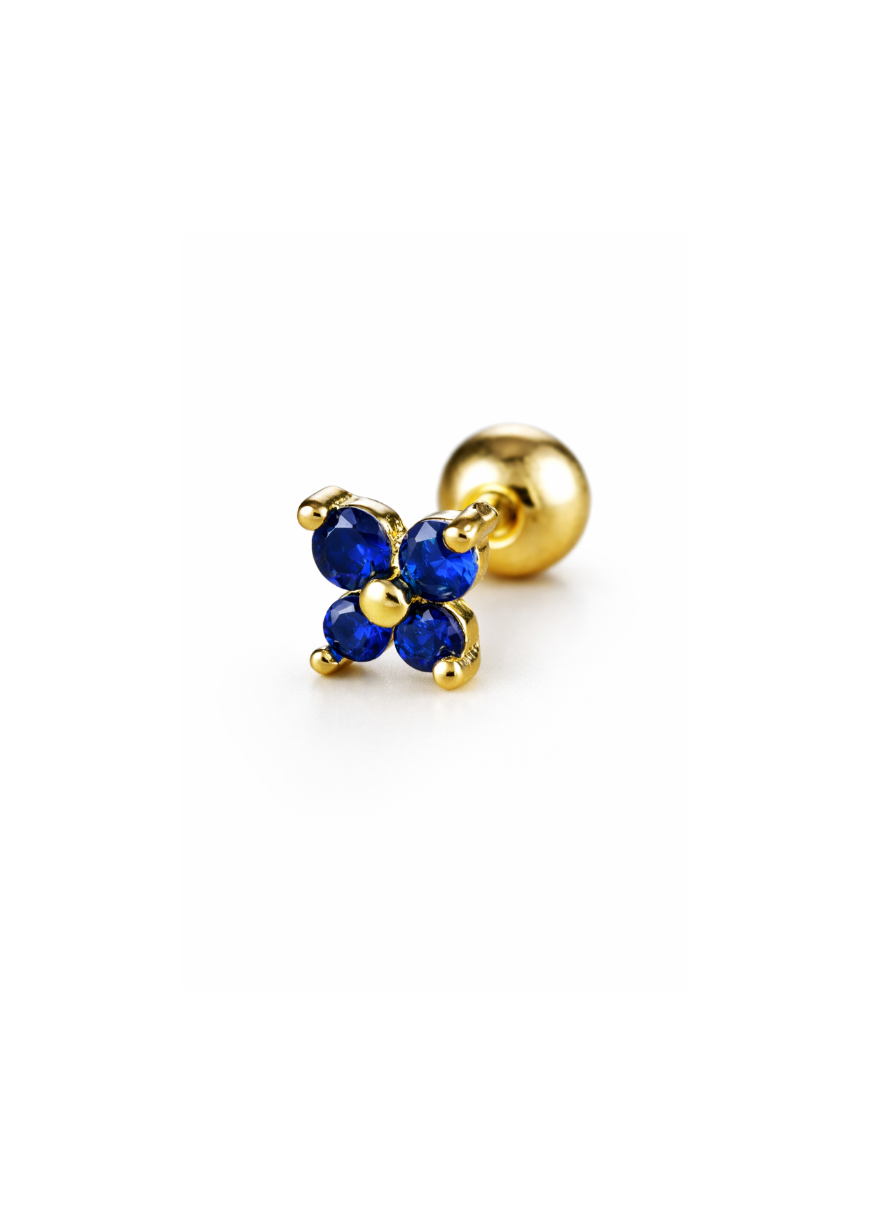 Pierceing flores acero inoxidable