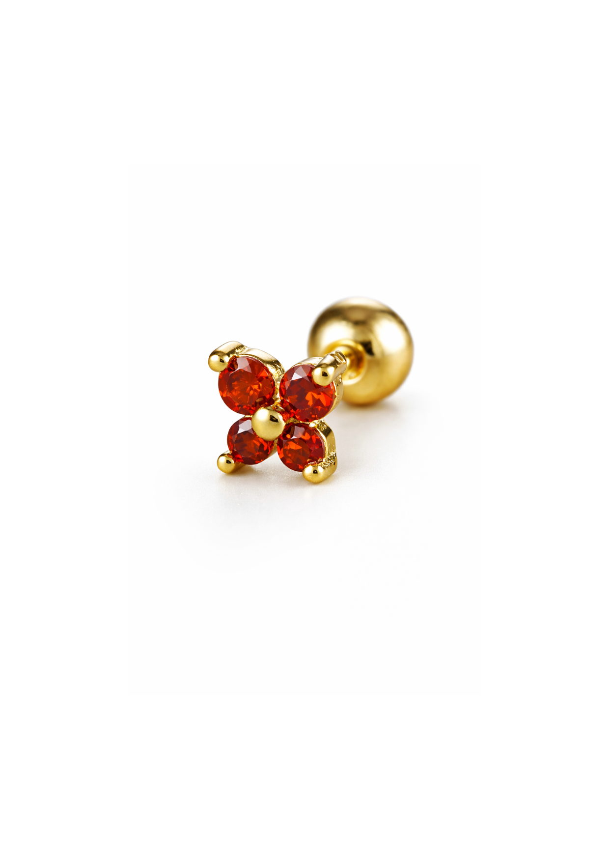Pierceing flores acero inoxidable