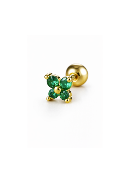 Pierceing flores acero inoxidable