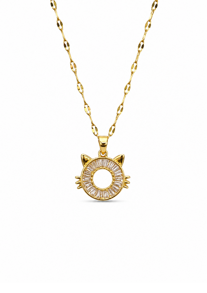 Collar formas diversas de acero inoxidable con zirconias