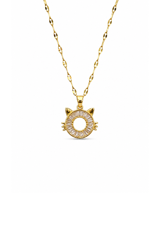 Collar formas diversas de acero inoxidable con zirconias