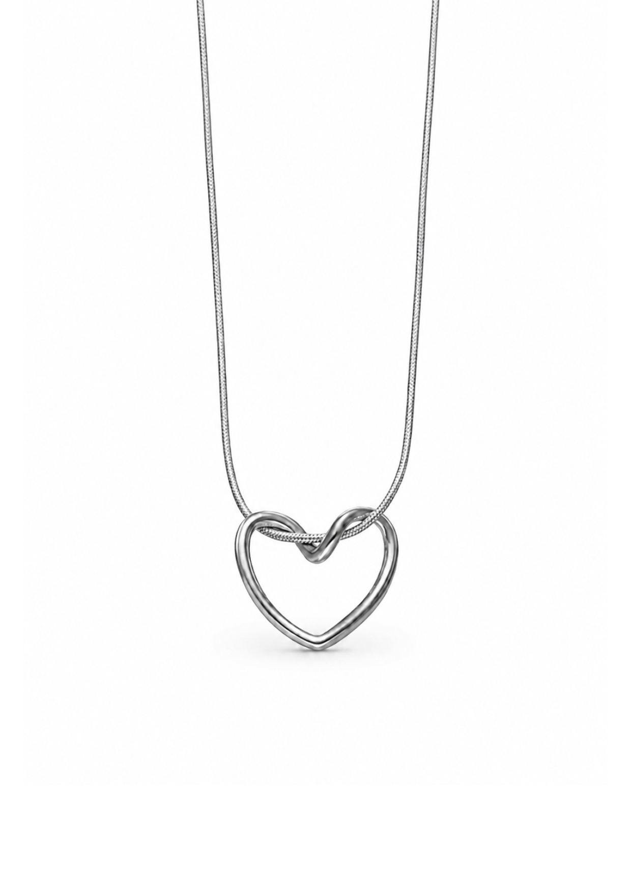 Collar corazón enlazado acero inoxidable 304 Waterproof 💧