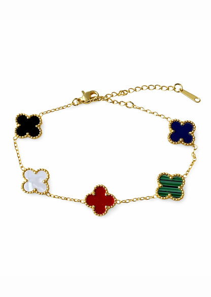 Pulseras estilo vancleef acero inoxidable