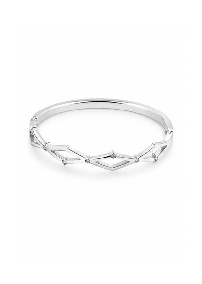 Brazalete rombos con cristales acero inoxidable