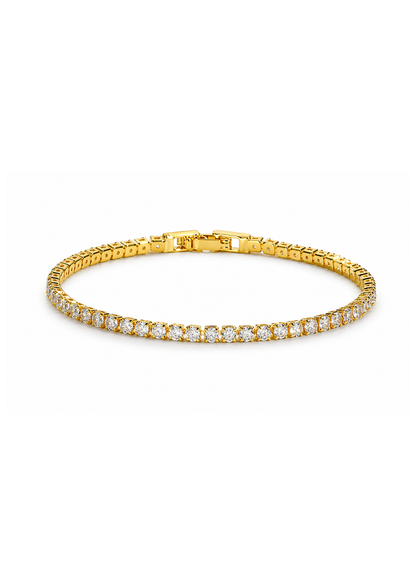 Pulsera tennis cobre con circón