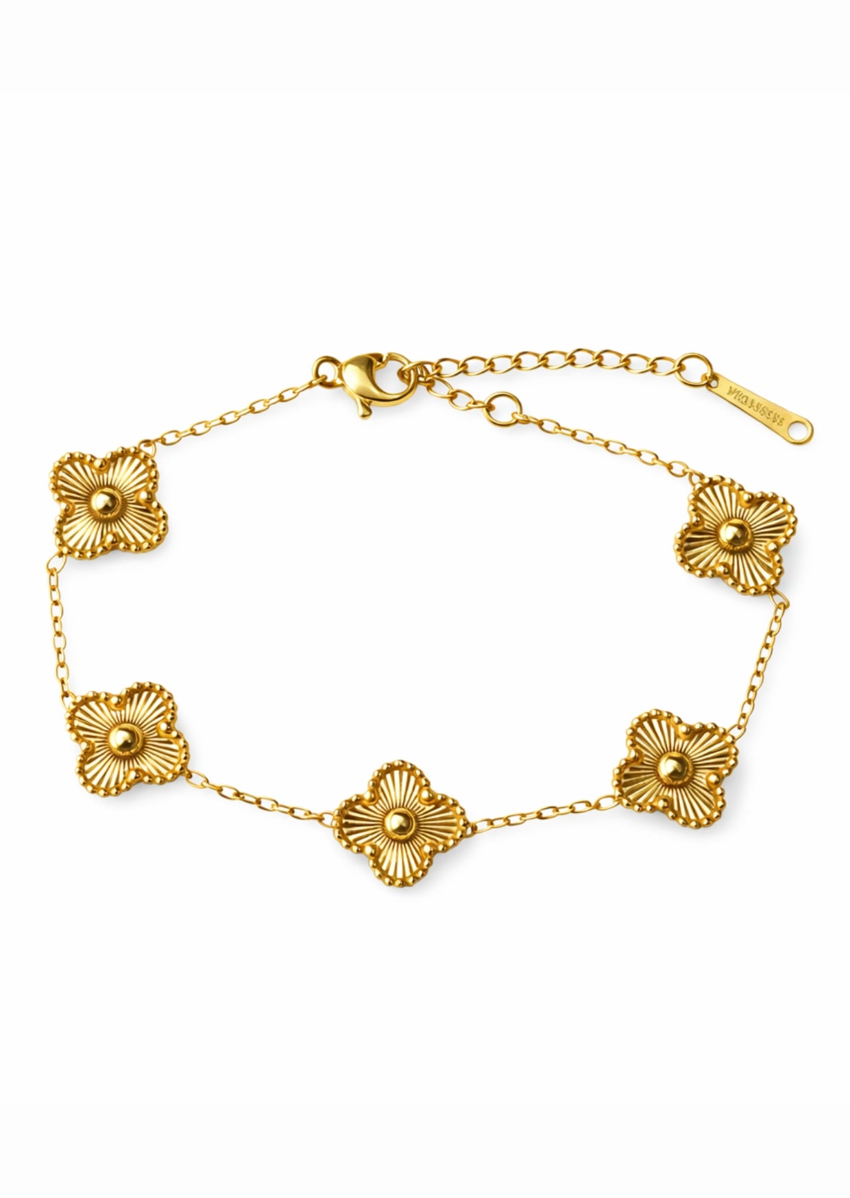 Pulseras estilo vancleef acero inoxidable