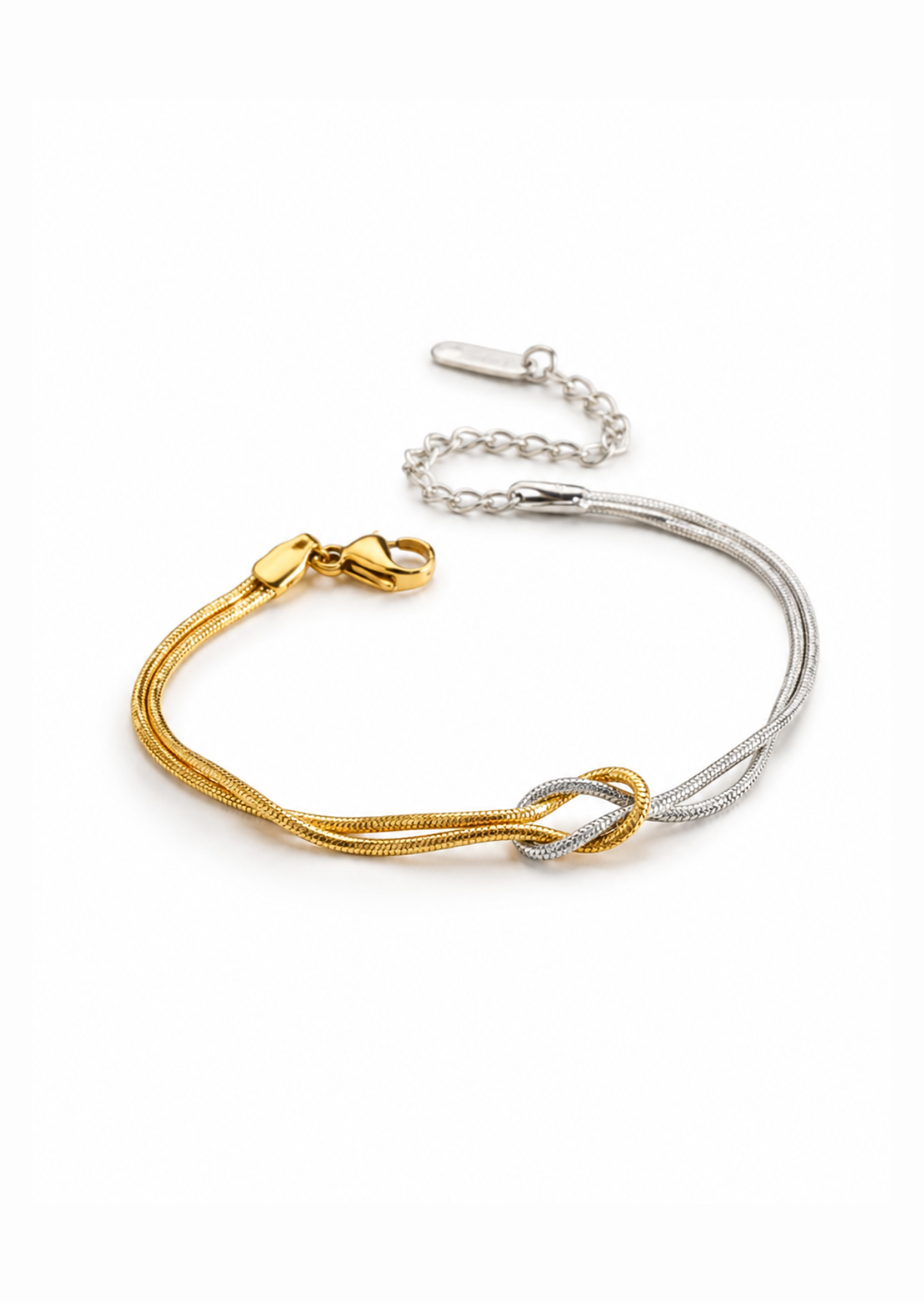 Pulseras con nudo acero inoxidable