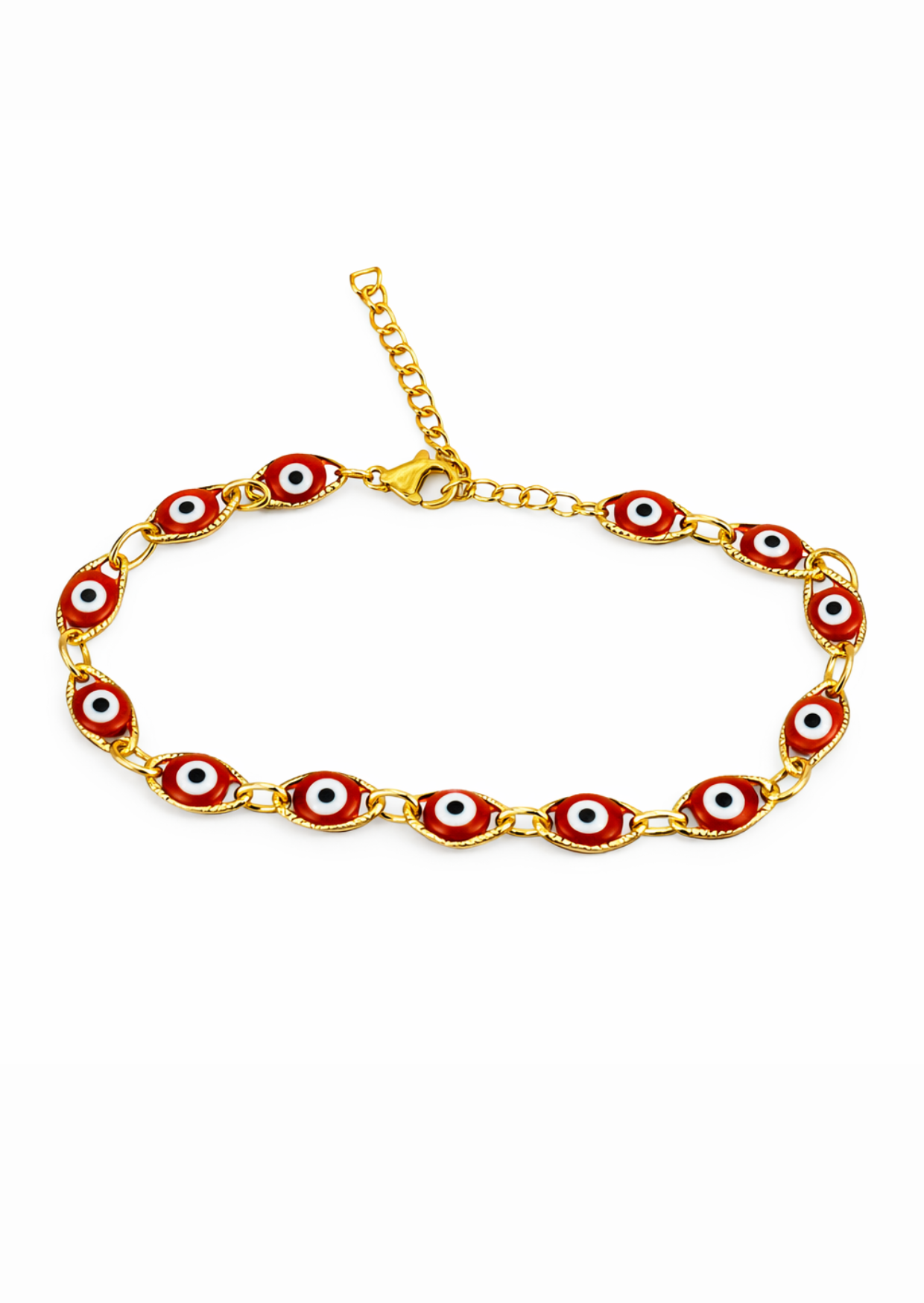 Pulsera ojos turcos acero inoxidable