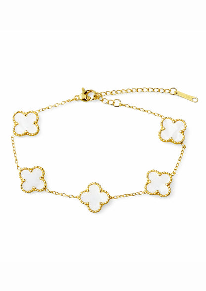 Pulseras estilo vancleef acero inoxidable