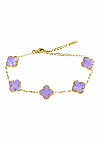Pulseras estilo vancleef acero inoxidable