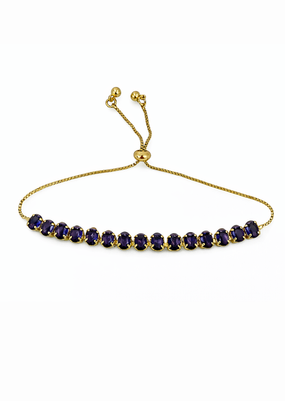 Pulseras Con Incrustaciones Chapa de Oro