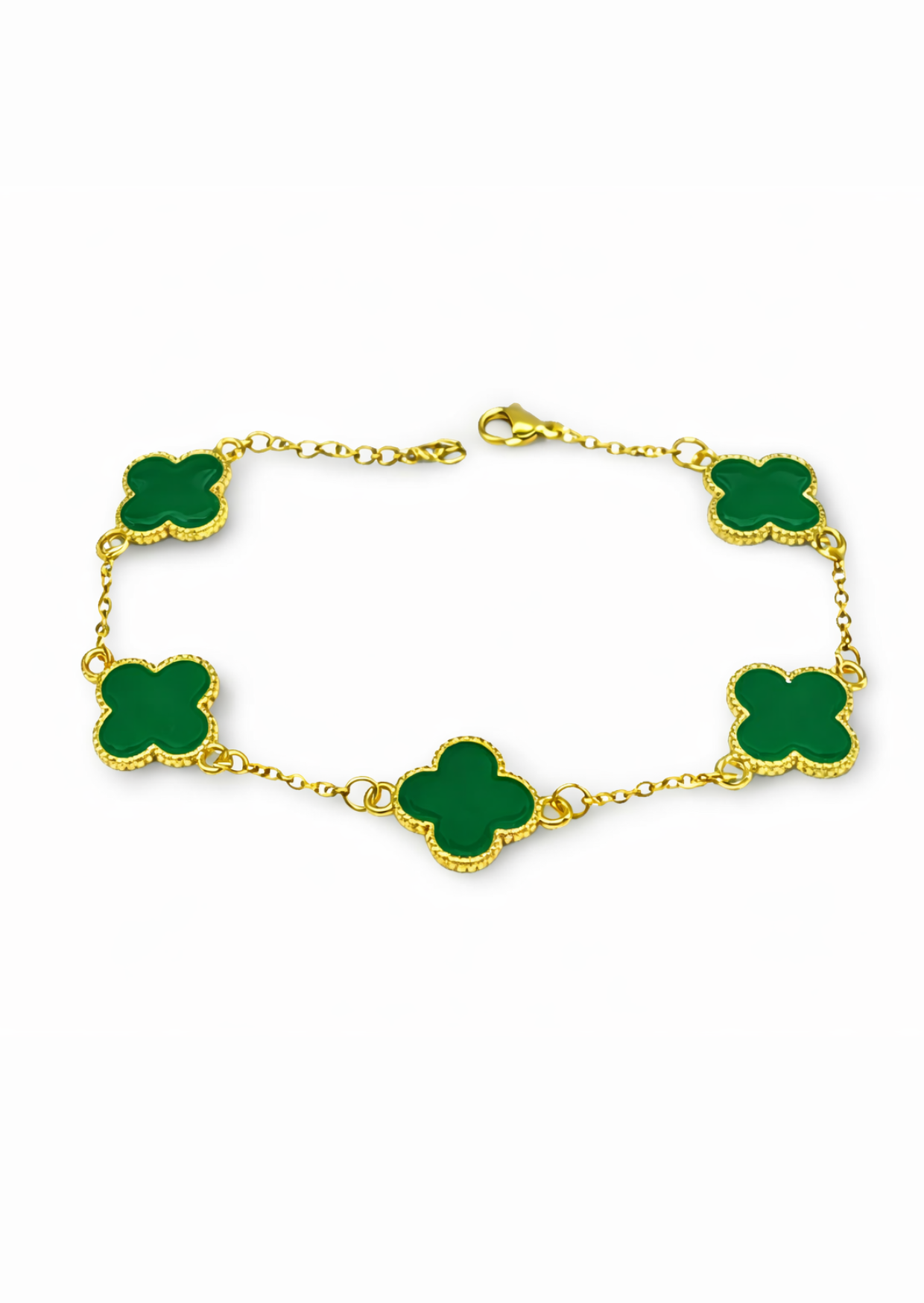 Pulseras estilo vancleef acero inoxidable