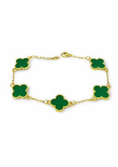 Pulseras estilo vancleef acero inoxidable