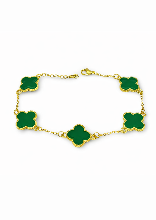 Pulseras estilo vancleef acero inoxidable