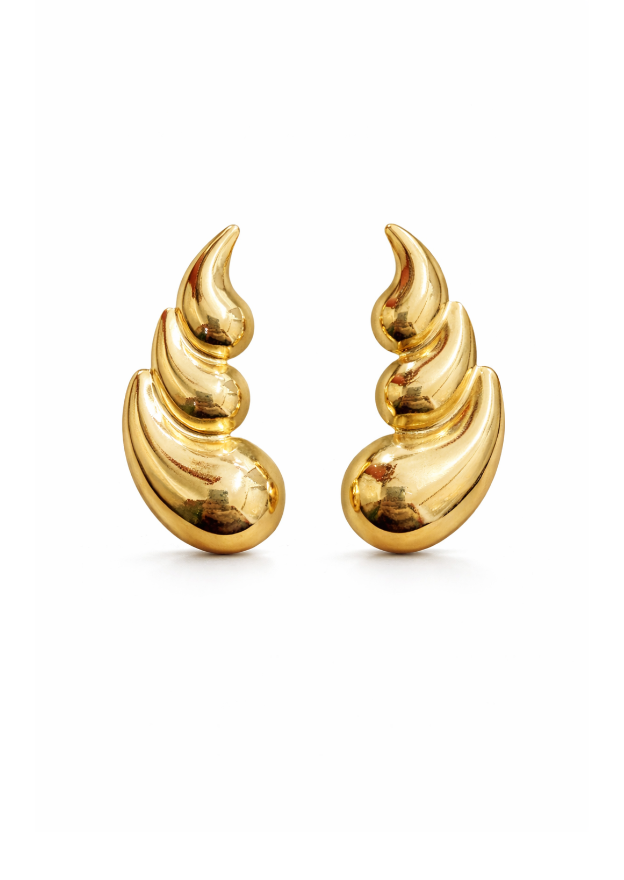 Aretes 3 gotas acero inoxidable