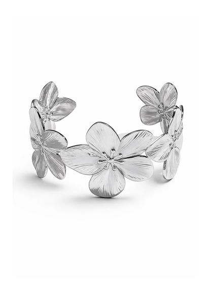 Pulsera plateada acero inoxidable