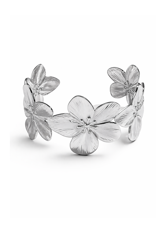 Pulsera plateada acero inoxidable