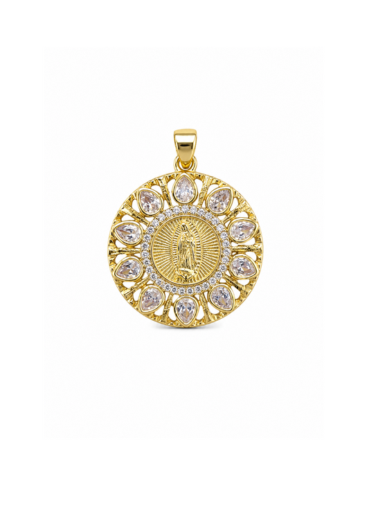 Dije medalla virgen imperial acero inoxidable