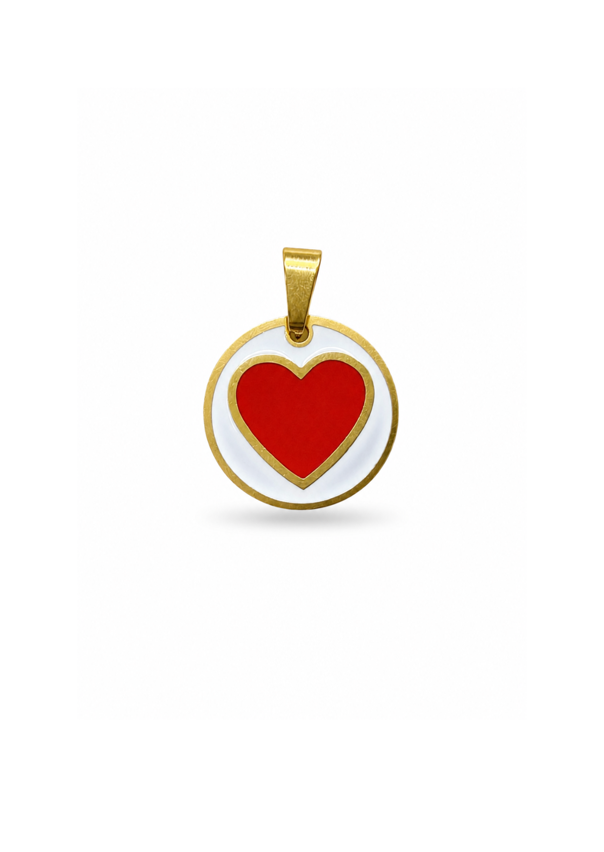 Dije medalla pop heart acero inoxidable