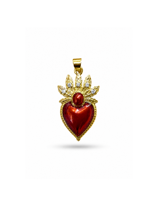 Dije sagrado corazón clásico acero inoxidable