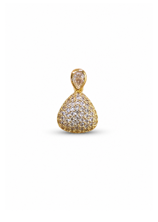 Dije gota elegante en pavé