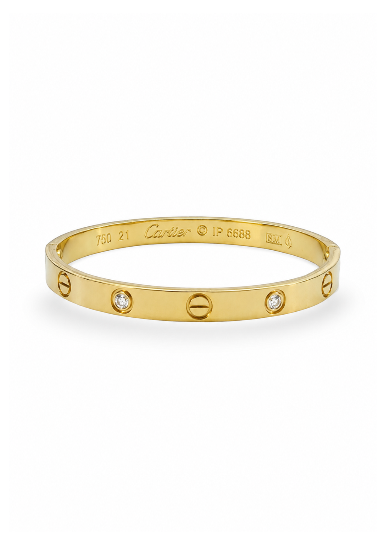 Brazalete patrón tornillo con zirconias acero inoxidable