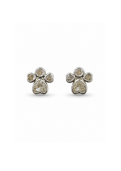 Aretes broqueles angel plata