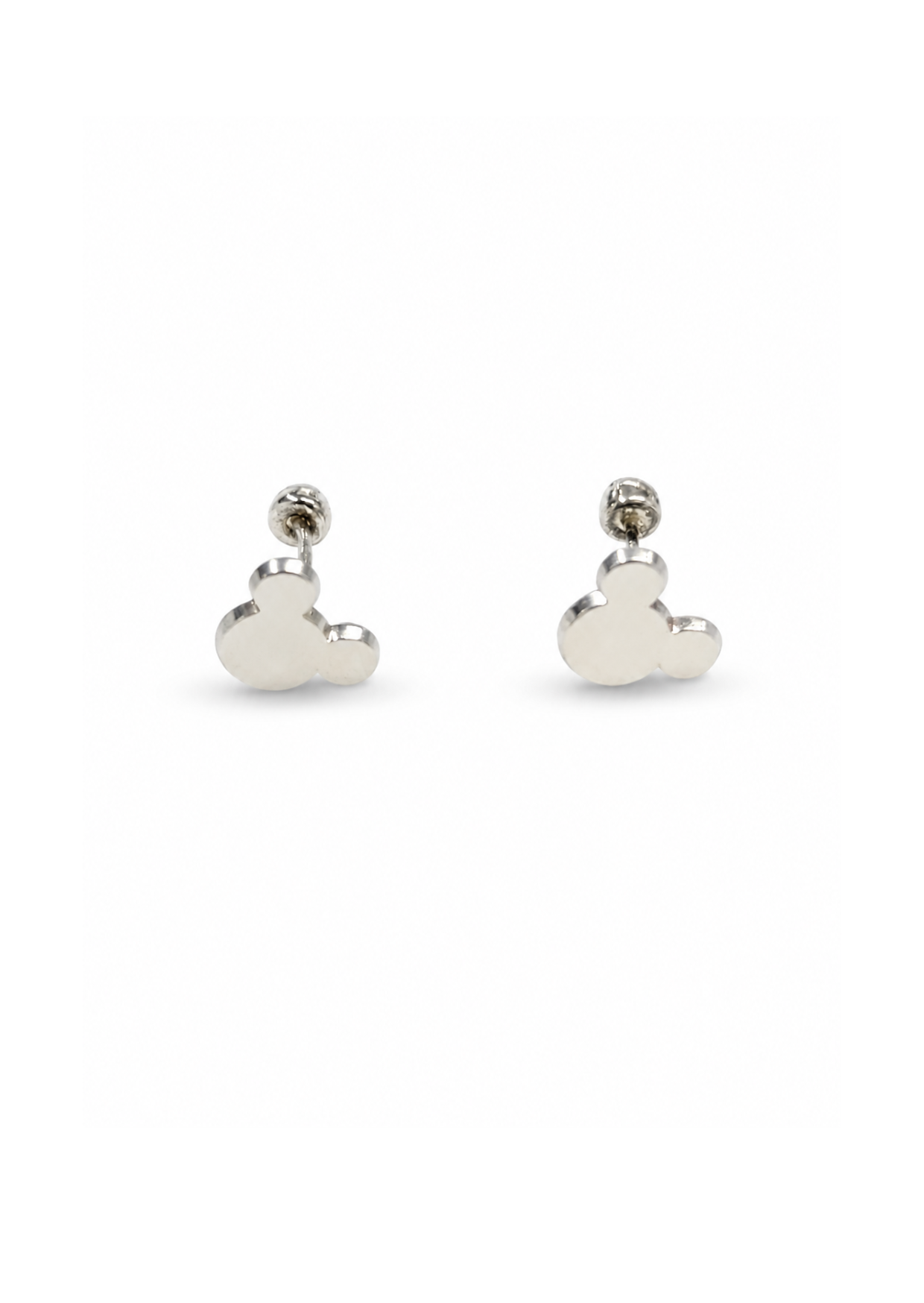Aretes broqueles orejas Mickey plata