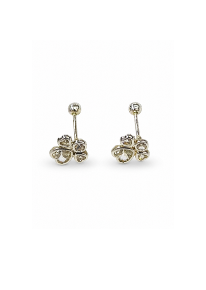 Aretes broqueles angel plata
