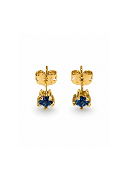 Aretes mini estrella chapa de oro
