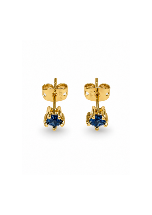 Aretes mini estrella chapa de oro