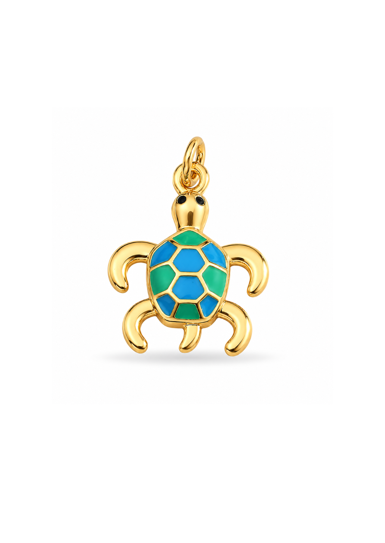 Dije tortuga marina chapa de oro