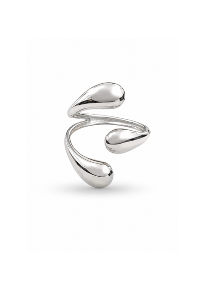 Anillo luna liquida ajustable acero inoxidable