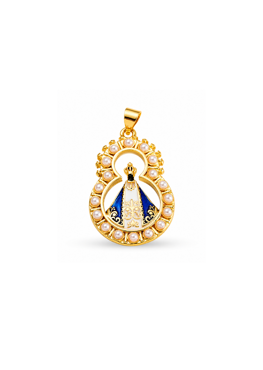 Dije virgen de Juquila chapa de oro