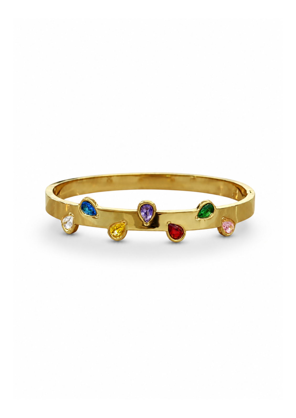 Brazalete gotas multicolor acero inoxidable