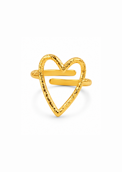 Anillo Corazón 1 acero inoxidable