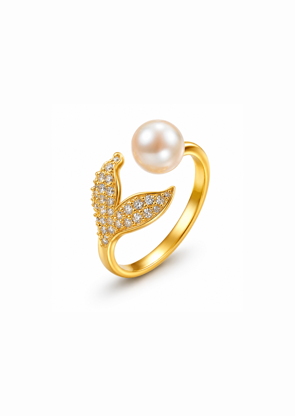 Anillo cola de sirena ajustable acero inoxidable