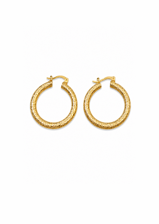 Aretes arracadas arenada chicas baño de oro