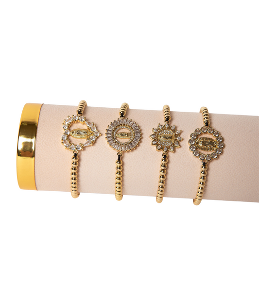Pulsera de virgen Oro Laminado