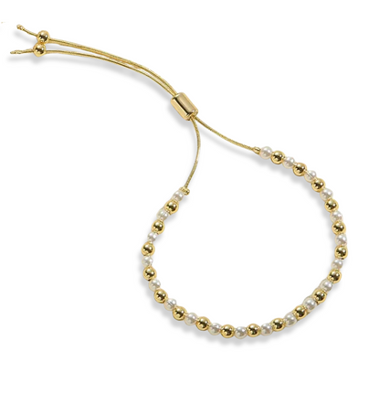 Pulseras Perlas Con Chapa