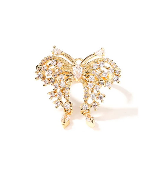 Anillo Mariposa Con Circón