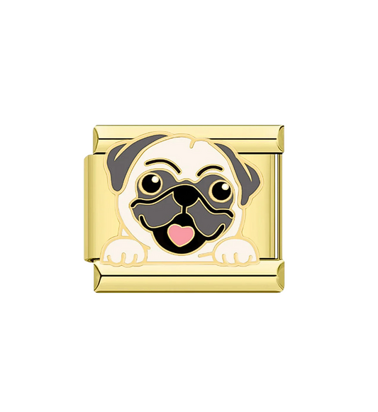 Charm Pug Dorado